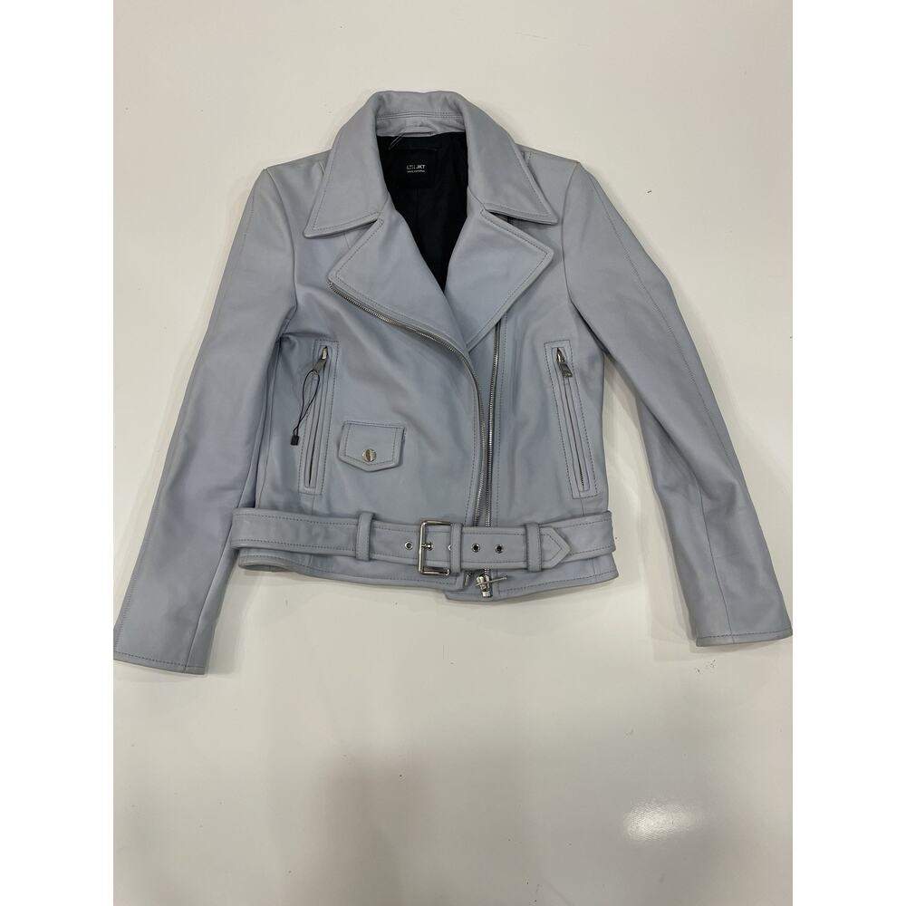 LTH JKT Mya Biker Motorcycle Quartz Multitone Blue Small Jacket Leather